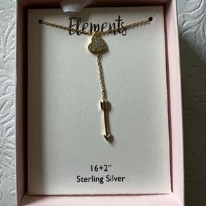 Elements Heart  & Arrow Necklace
